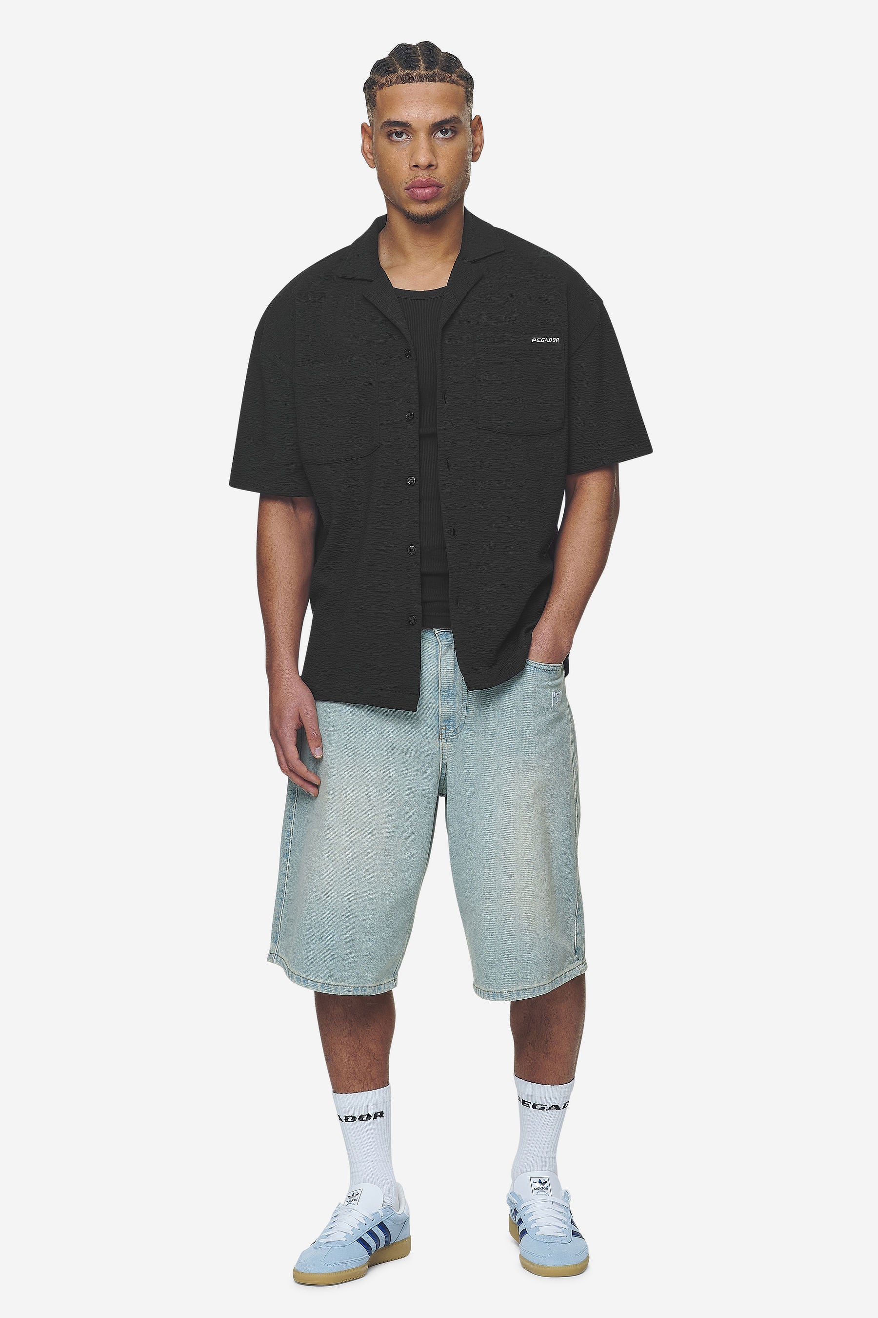 Pegador Acado Summer Shirt Black Ganzkörper Bild aus der Next Wave Kollektion für Herren