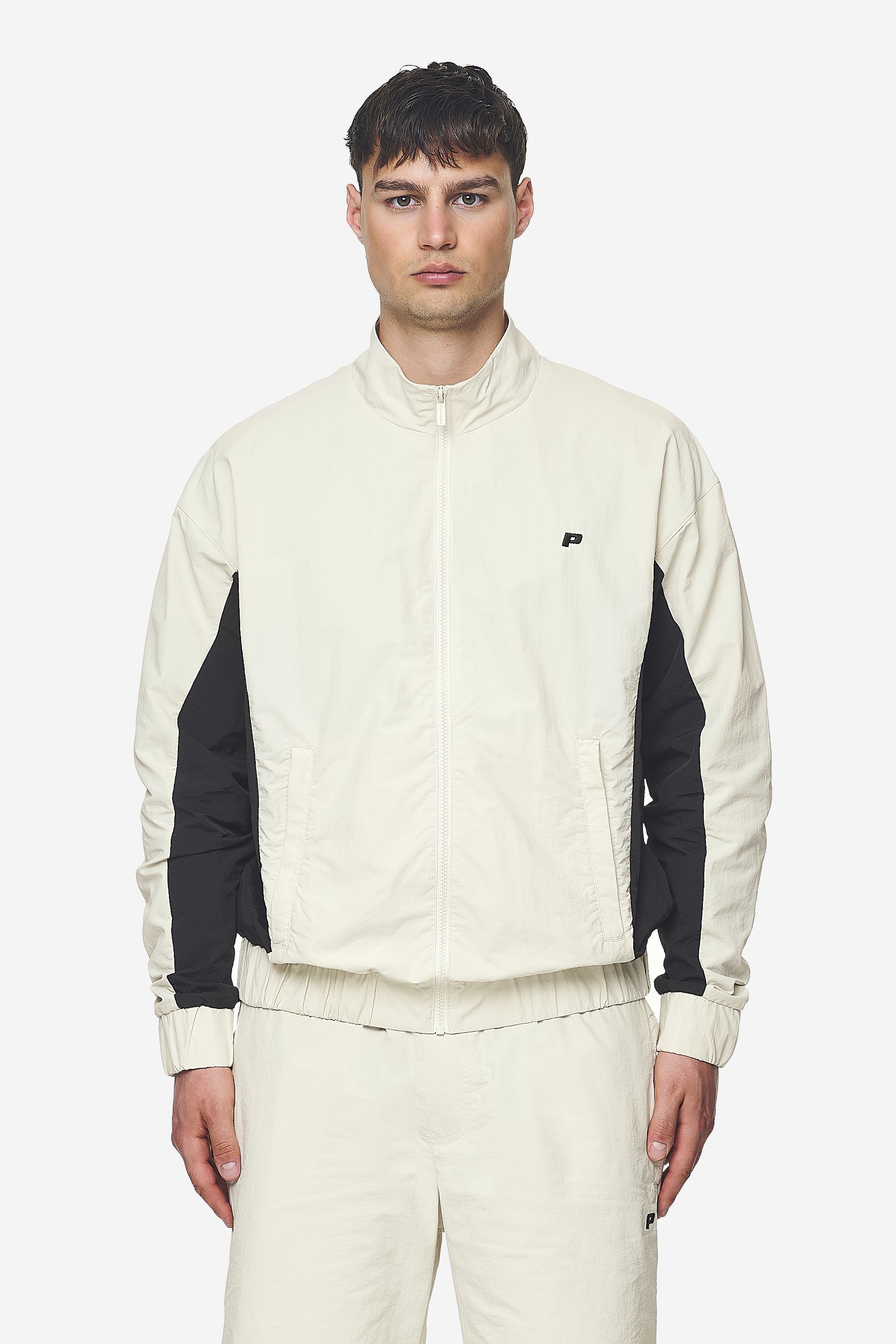 Pegador Wolsey Track Jacket Salty Cream Black Hauptansicht aus der Next Wave Kollektion für Herren