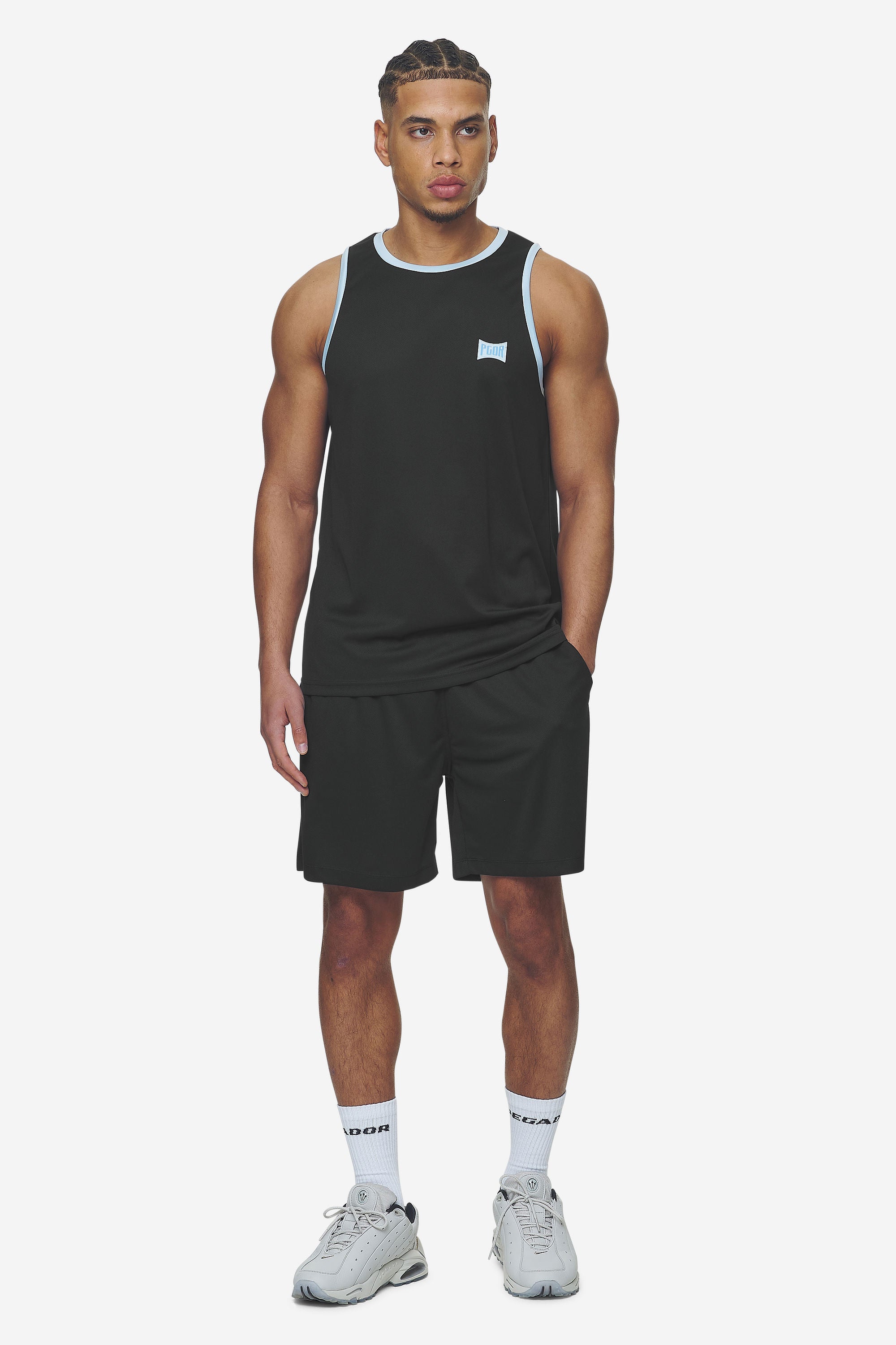 Pegador Tulare Mesh Tank Top Black Ganzkörper Bild aus der Next Wave Kollektion für Herren