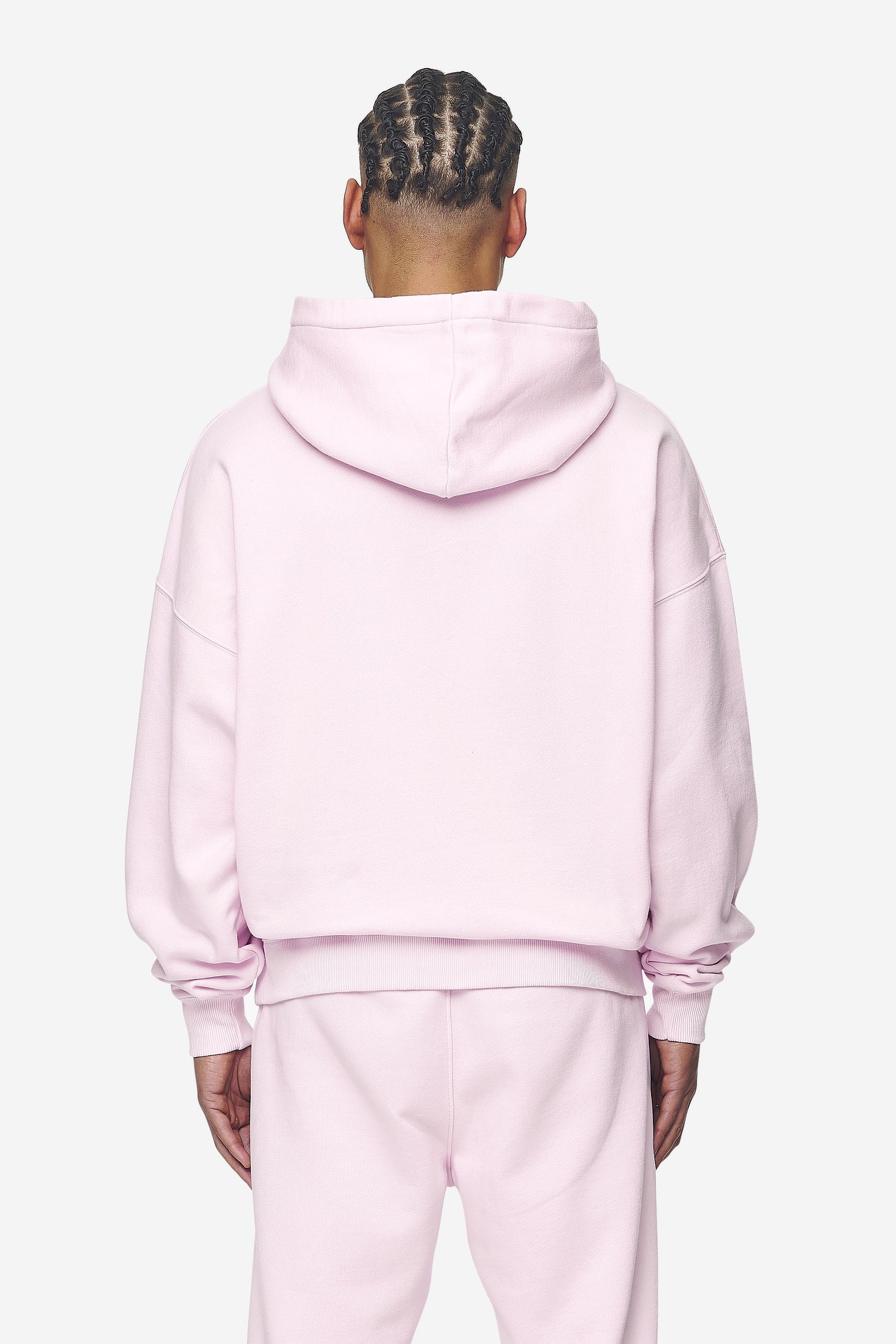 Pegador Logo Boxy Hoodie Washed Bubblegum White Gum Gegenansicht aus der Next Wave Kollektion für Herren