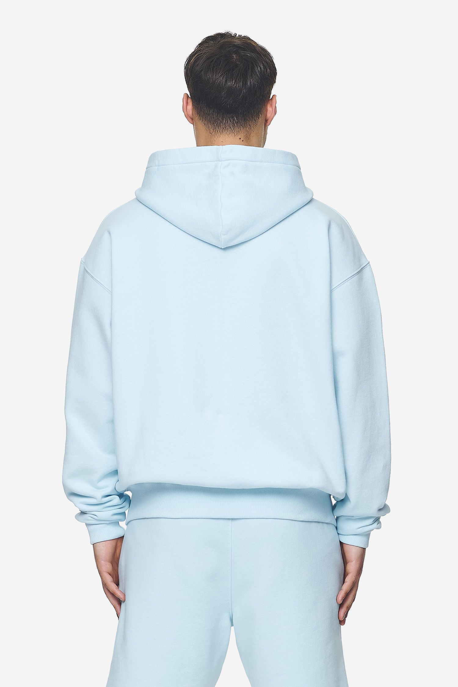 Pegador Logo Oversized Sweat Jacket Washed Baby Blue White Gum Gegenansicht aus der Next Wave Kollektion für Herren