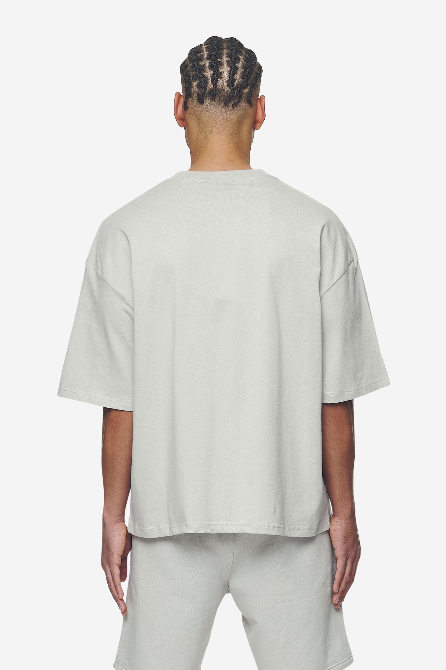 Pegador Logo Boxy Tee Washed Pearl Grey White Gum Gegenansicht aus der Next Wave Kollektion für Herren