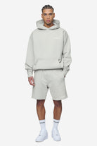 Pegador Logo Oversized Hoodie Washed Pearl Grey White Gum Ganzkörper Bild aus der Next Wave Kollektion für Herren