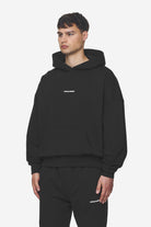 Pegador Logo Boxy Hoodie Washed Black White Gum Seitenansicht aus der Next Wave Kollektion für Herren