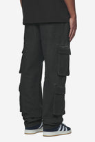 Pegador Preto Wide Cargo Pants Dyed Black Gegenansicht aus der Next Wave Kollektion für Herren