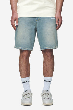 Pegador Earl Jeans Shorts Washed Vintage Blue Hauptansicht aus der Next Wave Kollektion für Herren