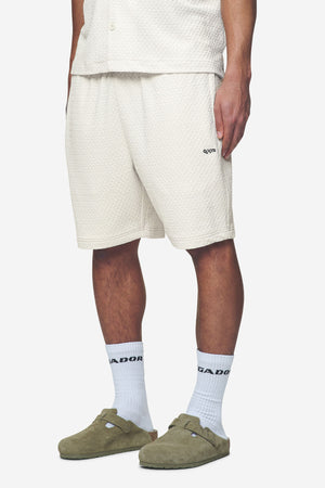 Pegador Wyton Structured Summer Shorts Salty Cream Hauptansicht aus der Next Wave Kollektion für Herren