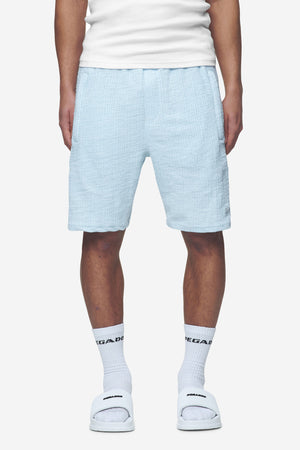 Pegador Libco Structured Knit Shorts Baby Blue Hauptansicht aus der Next Wave Kollektion für Herren