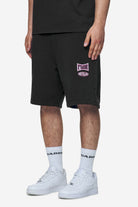 Pegador Keyes Terry Shorts Washed Black Seitenansicht aus der Next Wave Kollektion für Herren