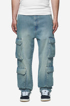 Pegador Romain Wide Denim Cargo Pants Washed Vintage Blue Hauptansicht aus der Next Wave Kollektion für Herren