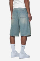 Pegador Alcoa Jorts Washed Vintage Blue Gegenansicht aus der Next Wave Kollektion für Herren