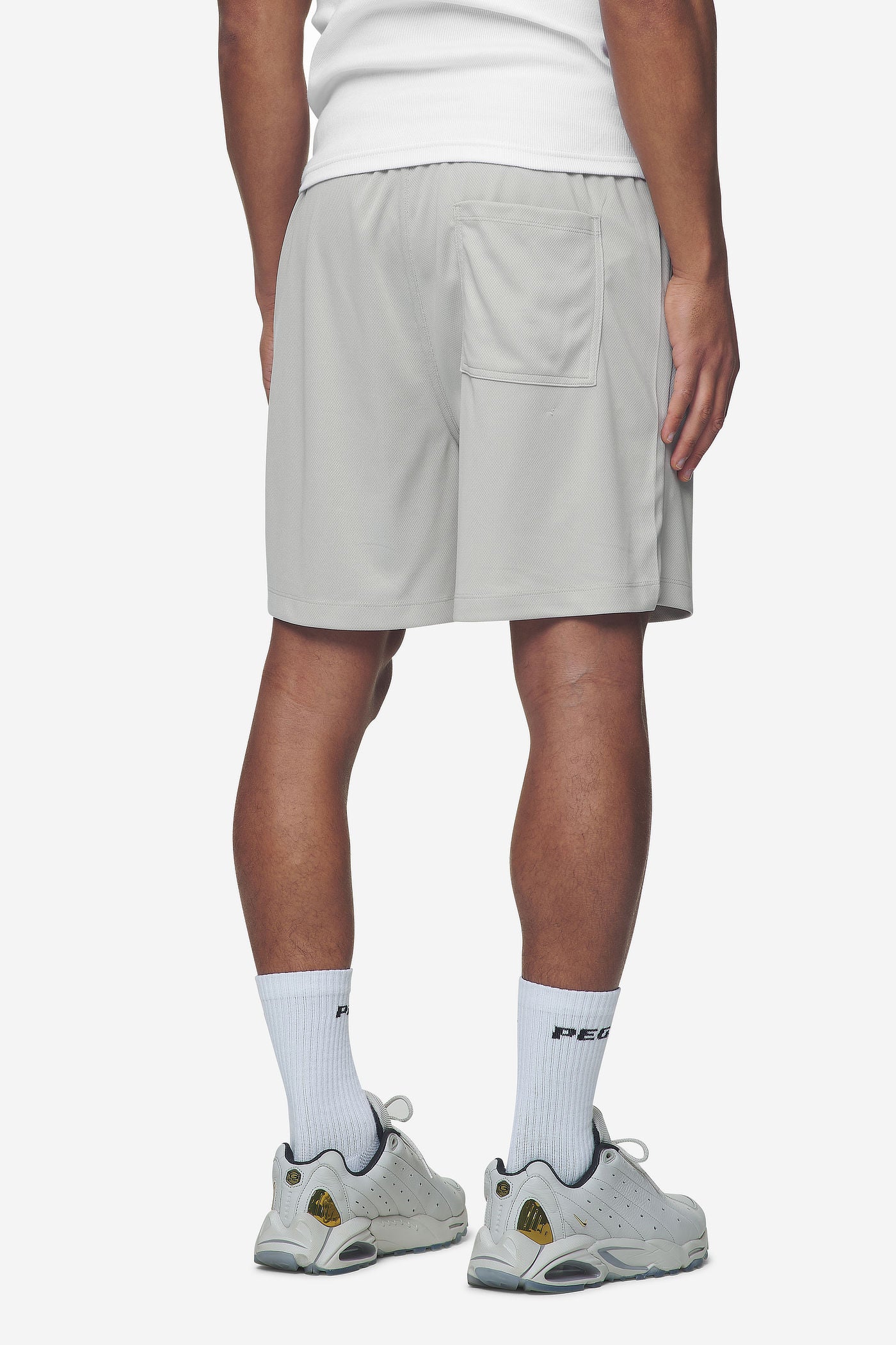 Pegador Sutro Mesh Shorts Pearl Grey Gegenansicht aus der Next Wave Kollektion für Herren