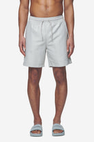 Pegador Logo Swim Shorts Pearl Grey Hauptansicht aus der Next Wave Kollektion für Herren