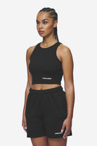 Pegador Ayla Crop Top Black White Seitenansicht aus der Next Wave Kollektion für DaHerren