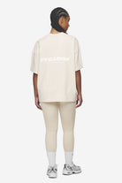 Pegador Arendal Logo Heavy Oversized Tee Washed Coast Sand White Seitenansicht aus der Next Wave Kollektion für DaHerren