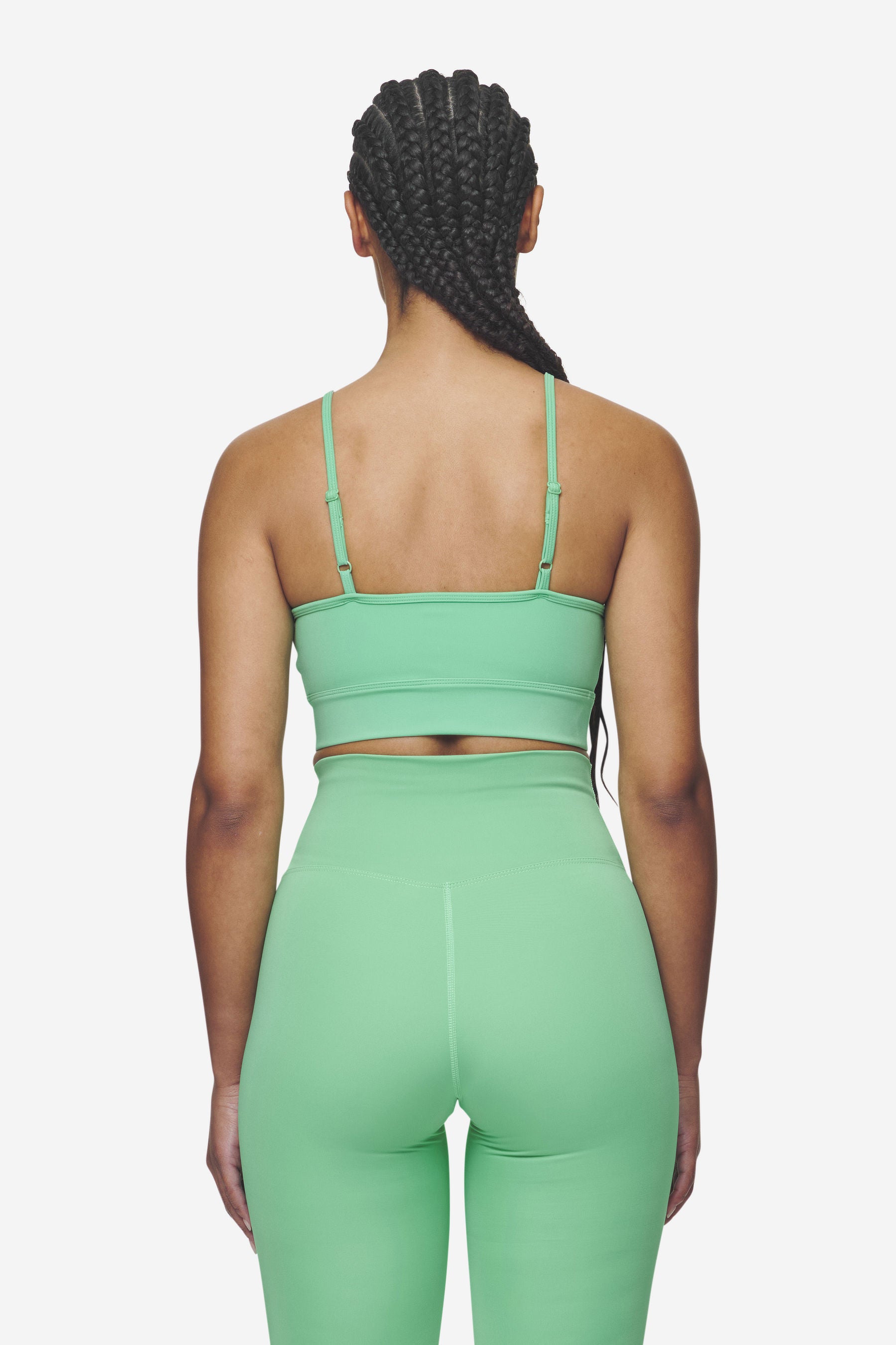 Pegador Taja Sport Bra Peppermint Green White Gegenansicht aus der Next Wave Kollektion für DaHerren