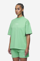 Pegador Bracy Heavy Oversized Tee Washed Peppermint Green White Gum Seitenansicht aus der Next Wave Kollektion für DaHerren