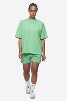 Pegador Bracy Heavy Oversized Tee Washed Peppermint Green White Gum Ganzkörper Bild aus der Next Wave Kollektion für DaHerren