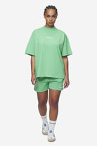 Pegador Sully High Waisted Shorts Washed Peppermint Green White Gum Ganzkörper Bild aus der Next Wave Kollektion für DaHerren