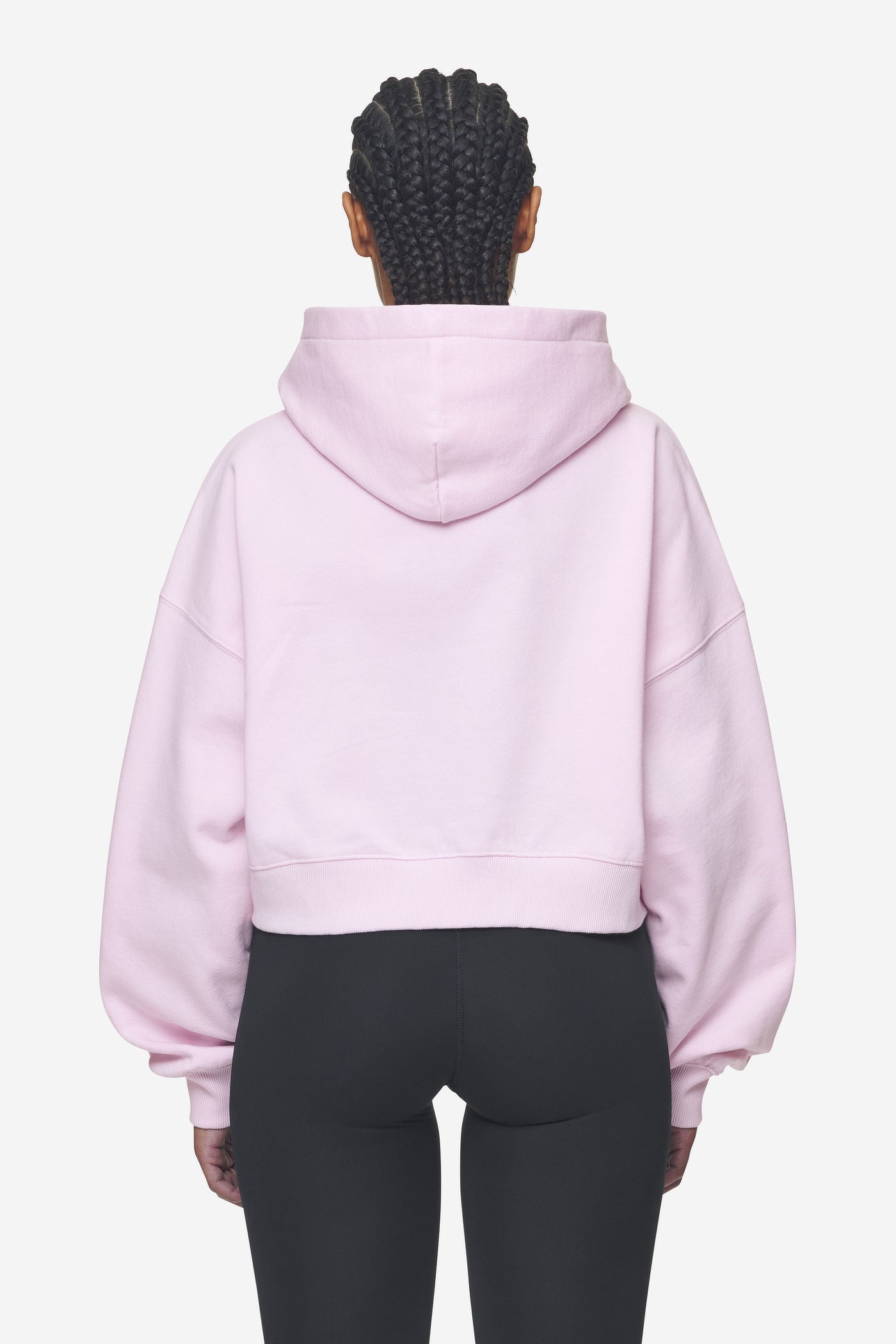 Pegador Salita Oversized Cropped Hoodie Washed Bubblegum White Gum Gegenansicht aus der Next Wave Kollektion für DaHerren