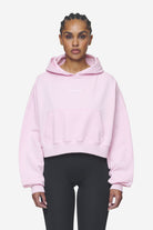 Pegador Luna Logo Oversized Cropped Hoodie Washed Bubblegum White Gegenansicht aus der Next Wave Kollektion für DaHerren