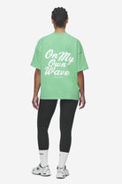 Pegador Yebra Heavy Oversized Tee Washed Peppermint Green Seitenansicht aus der Next Wave Kollektion für DaHerren