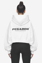 Pegador Lana Logo Cropped Sweat Jacket White Black Hauptansicht aus der Next Wave Kollektion für DaHerren