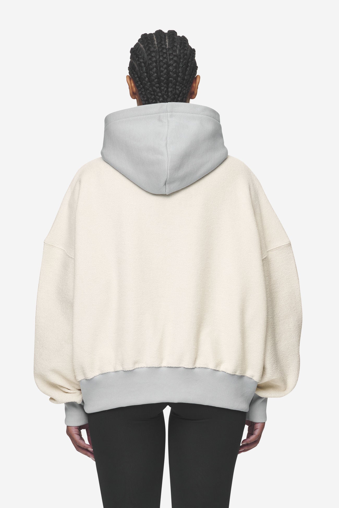 Pegador Estela Inside-Out Oversized Hoodie Coast Sand Sky Grey Gegenansicht aus der Next Wave Kollektion für DaHerren