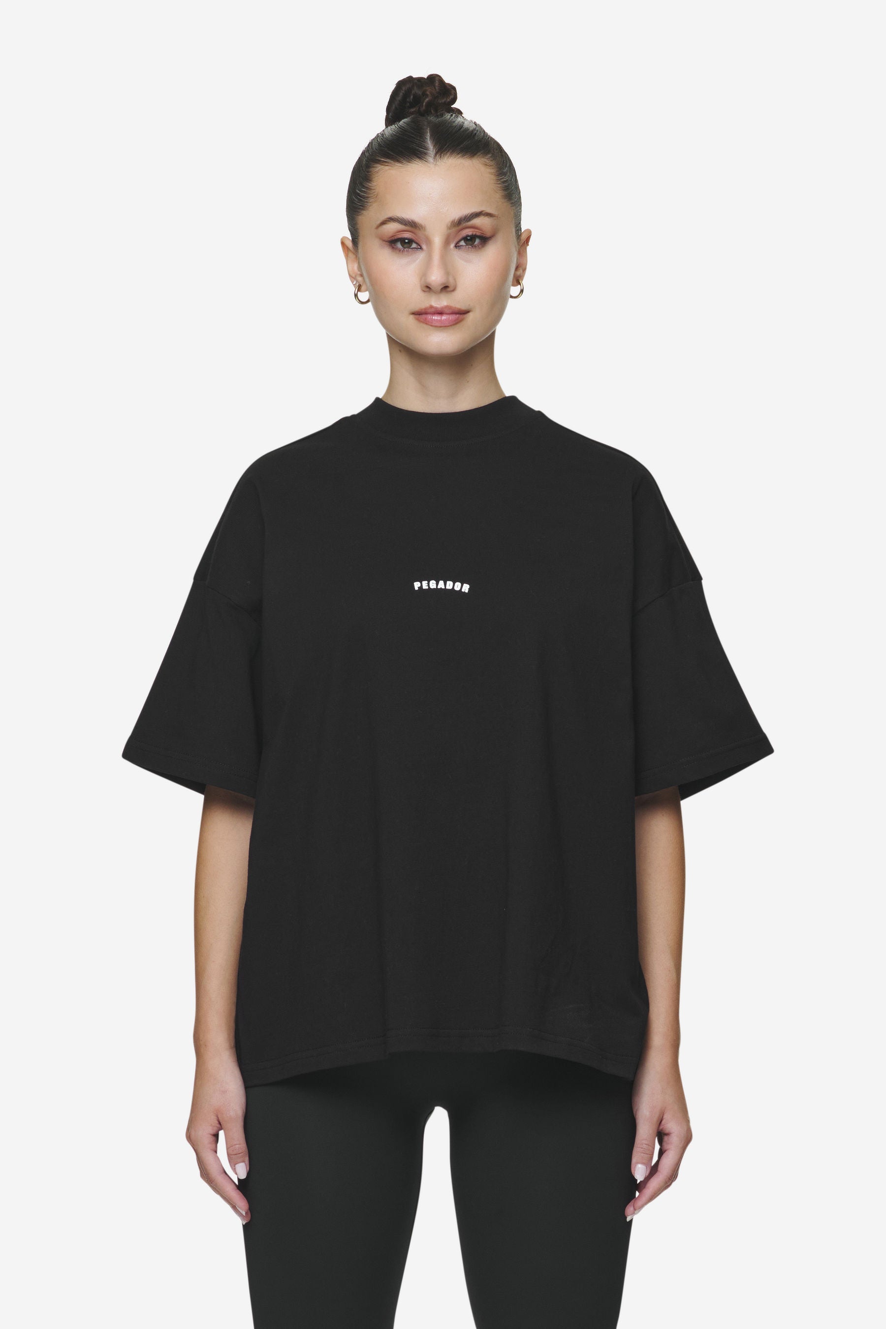 Pegador Gabi Heavy Oversized Tee Black Gegenansicht aus der Next Wave Kollektion für DaHerren