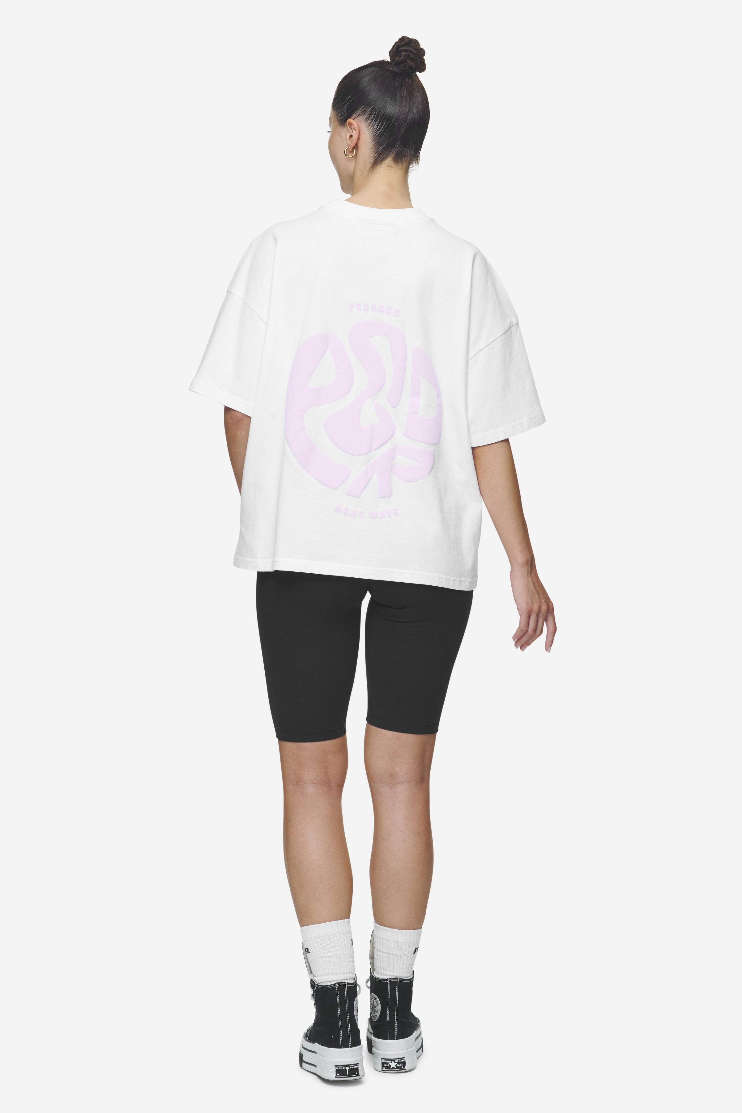 Pegador Gabi Heavy Oversized Tee White Seitenansicht aus der Next Wave Kollektion für DaHerren