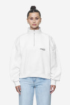 Pegador Luz Oversized Halfzip Sweater White Gegenansicht aus der Next Wave Kollektion für DaHerren