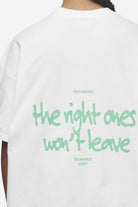 Pegador Aleja Heavy Oversized Tee White Detailshot aus der Next Wave Kollektion für DaHerren