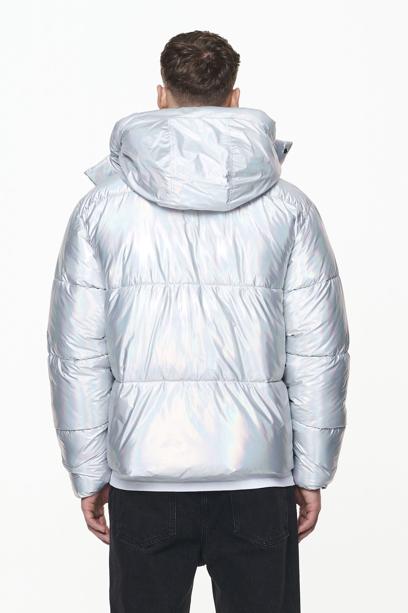 Pegador Margo Puffer Jacket Chrome Detailshot aus der PEGADOR® Outerwear 23 Kollektion für Herren