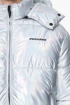 Pegador Margo Puffer Jacket Chrome Detailshot aus der PEGADOR® Outerwear 23 Kollektion für Herren