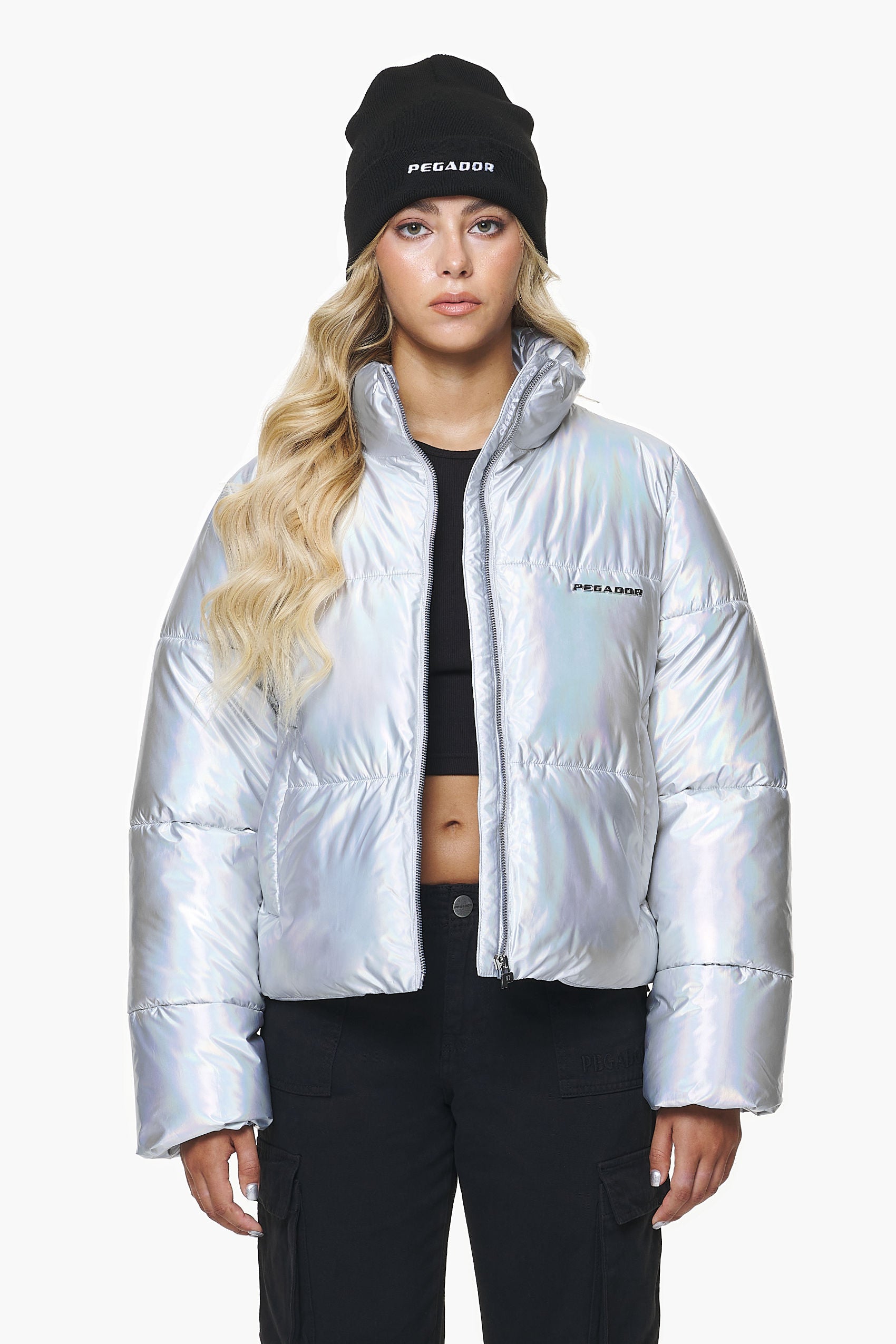 Pegador Sugar Future Puffer Jacket Chrome Hauptansicht aus der PEGADOR® Outerwear 23 Kollektion für DaHerren