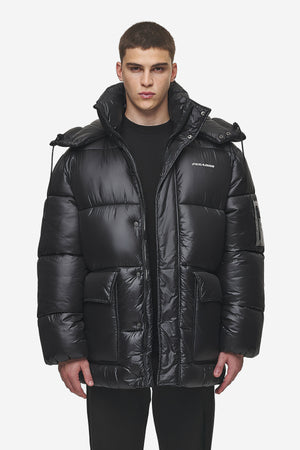 Pegador Conell Puffer Parka Black Hauptansicht aus der PEGADOR® Outerwear 24 Kollektion für Herren