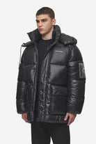 Pegador Conell Puffer Parka Black Gegenansicht aus der PEGADOR® Outerwear 24 Kollektion für Herren