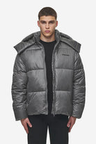 Pegador Marten Vintage Puffer Jacket Anthracite Hauptansicht aus der PEGADOR® Outerwear 24 Kollektion für Herren