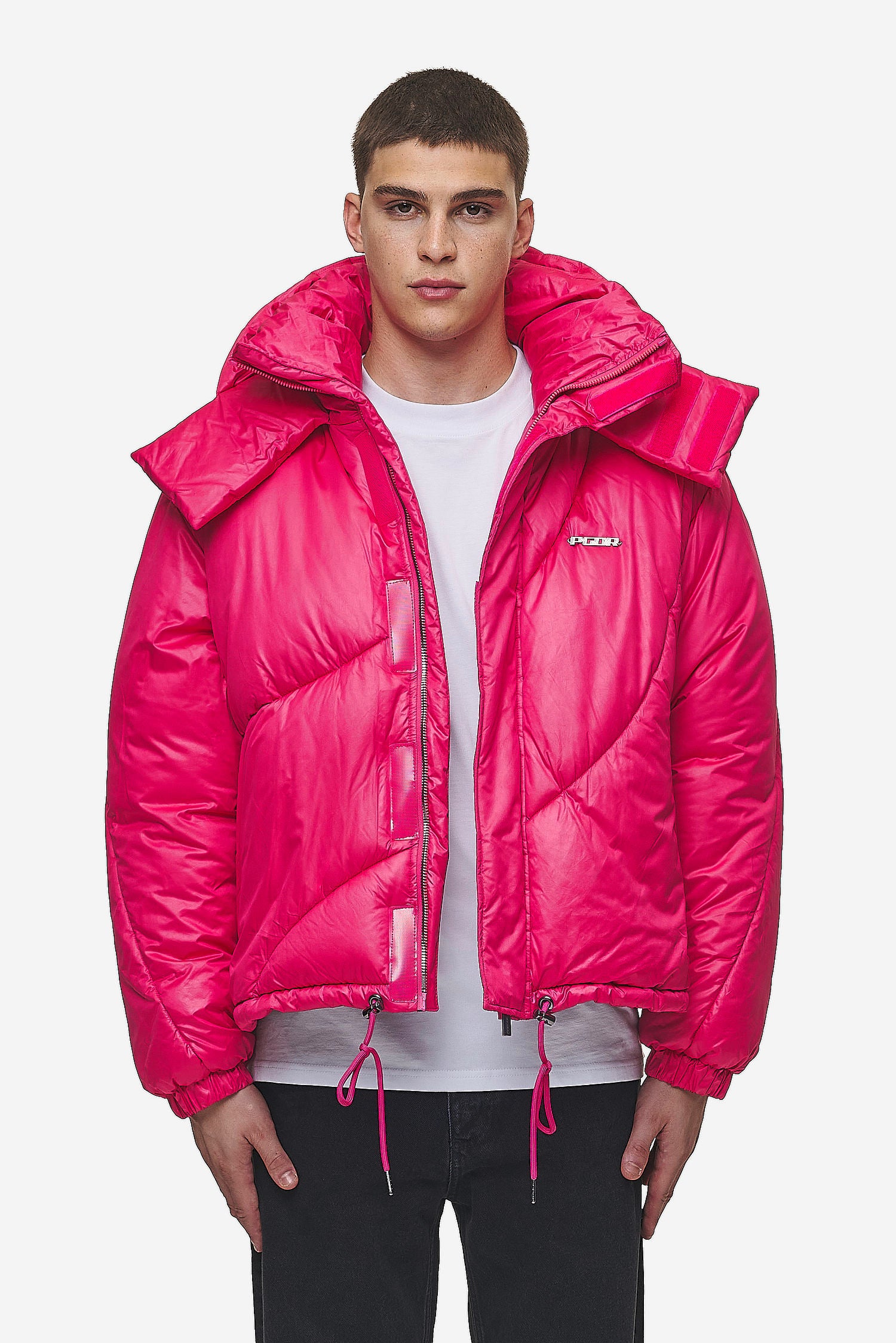 Pegador Henry Vintage Oversized Puffer Jacket Virtual Pink Hauptansicht aus der PEGADOR® Outerwear 24 Kollektion für Herren