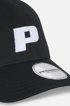 Pegador P Logo Cap Black White Gegenansicht aus der Never Too Late Kollektion für Herren