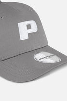 Pegador P Logo Cap Cool Grey White Gegenansicht aus der Never Too Late Kollektion für Herren