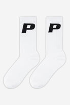 Pegador P Logo Socks White Black Ganzkörper Bild aus der PEGADOR® Kollektion für Herren und Damen