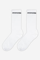 Pegador Side Logo Socks White Black Ganzkörper Bild aus der PEGADOR® Kollektion für Herren und Damen