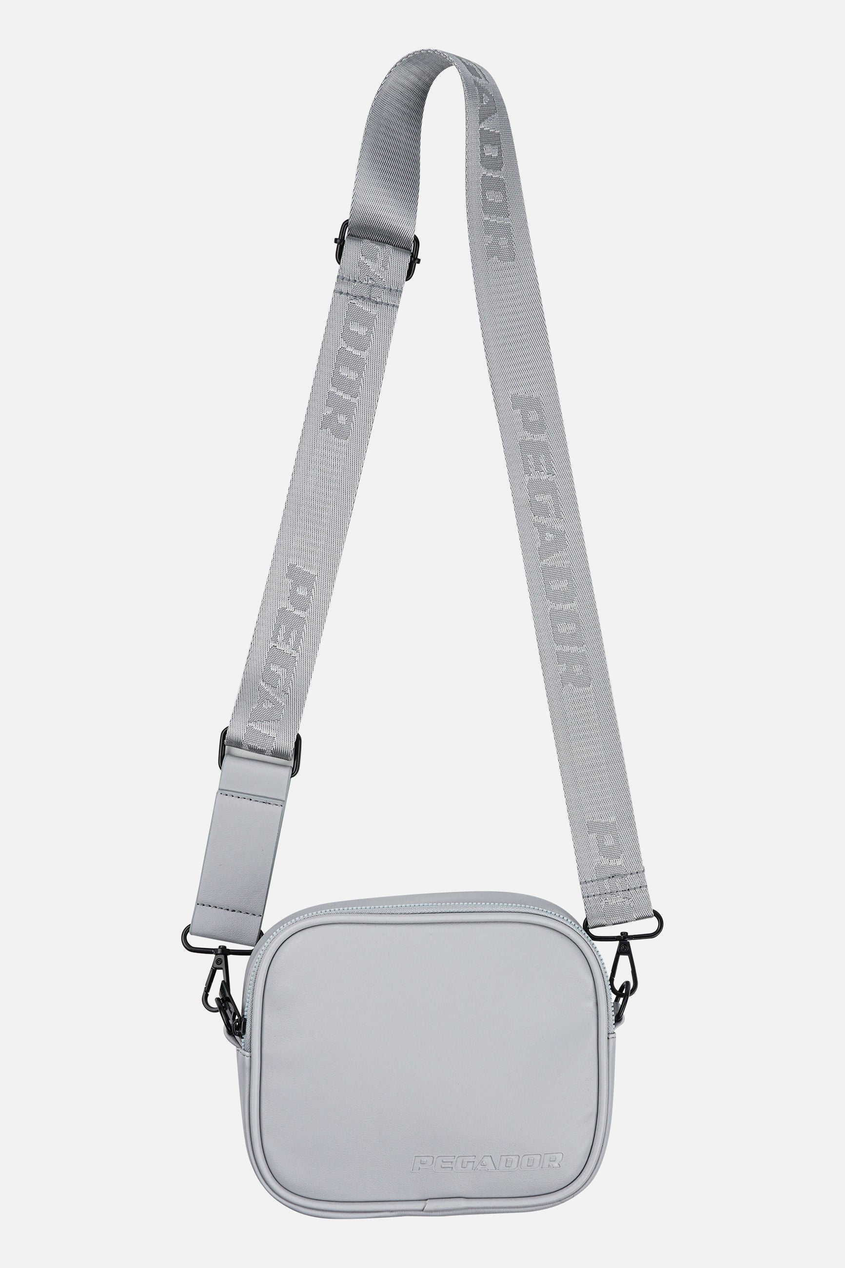 Pegador Skibo Logo Faux Leather Shoulder Strap Bag Cool Grey Ganzkörper Bild aus der Never Too Late Kollektion für Herren