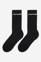 Pegador Side Logo Socks Black White Ganzkörper Bild aus der PEGADOR® Kollektion für Herren und Damen