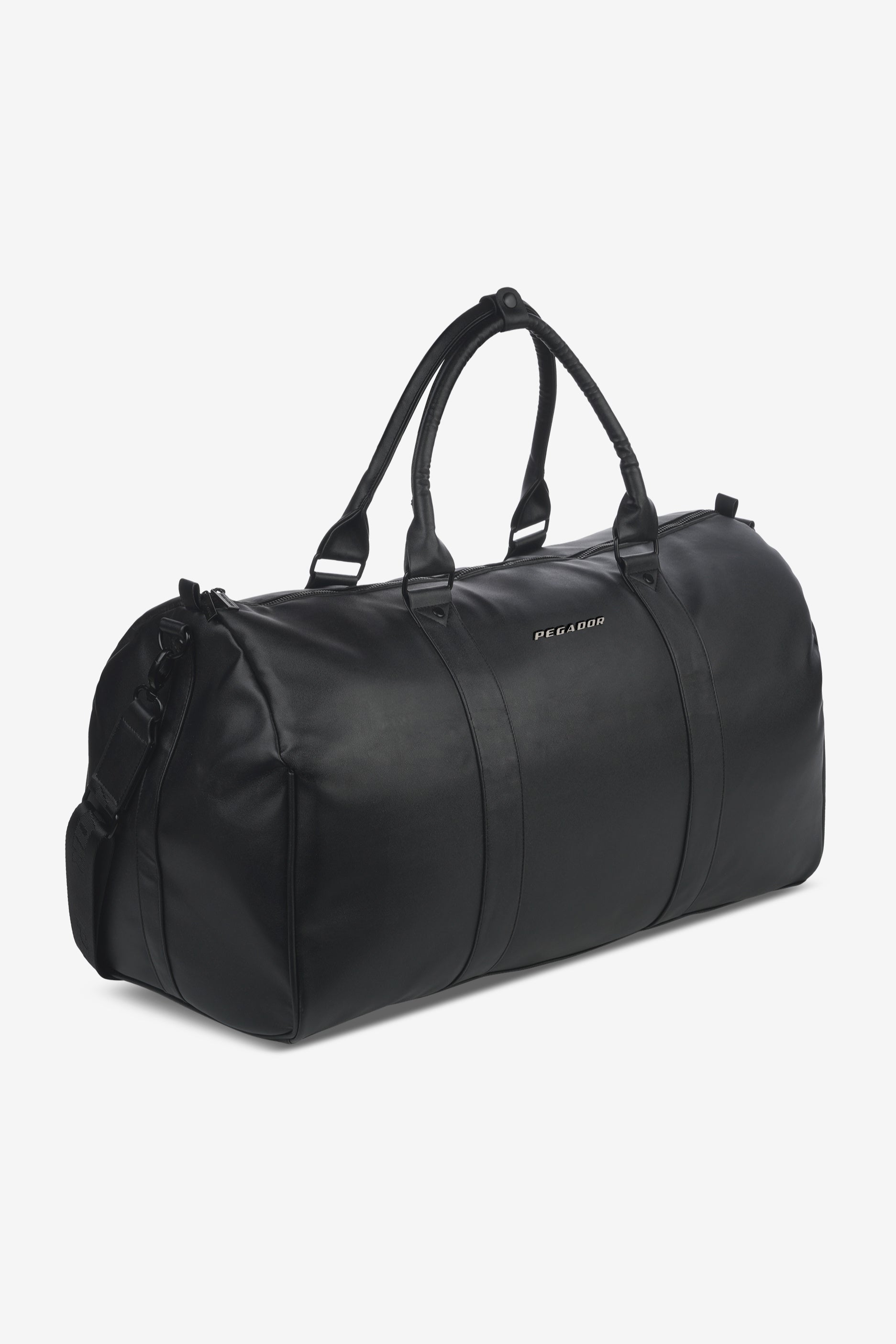 Pegador Strahan Logo Faux Leather Weekender Black Hauptansicht aus der Most Alive Kollektion für Herren