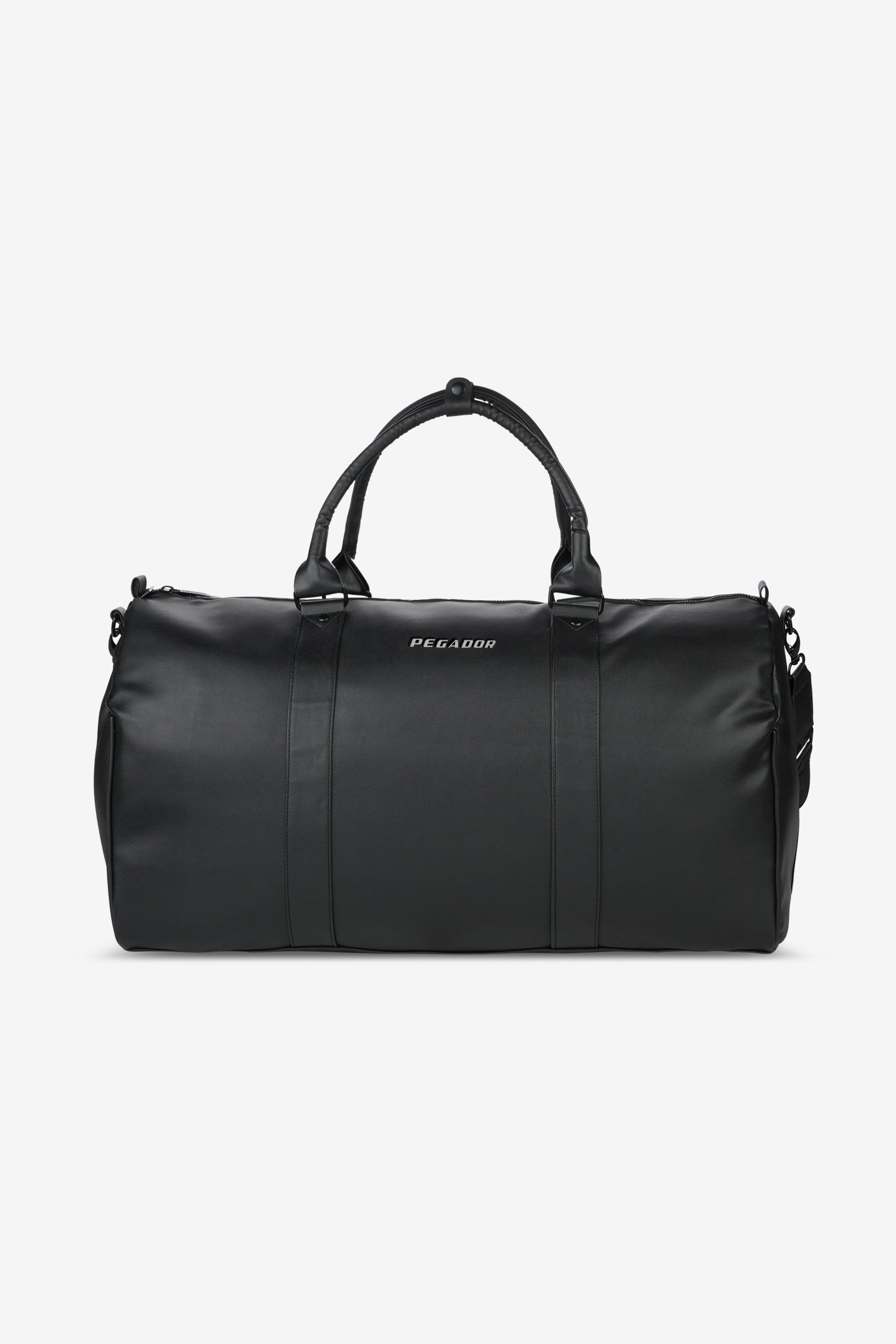 Pegador Strahan Logo Faux Leather Weekender Black Gegenansicht aus der Most Alive Kollektion für Herren