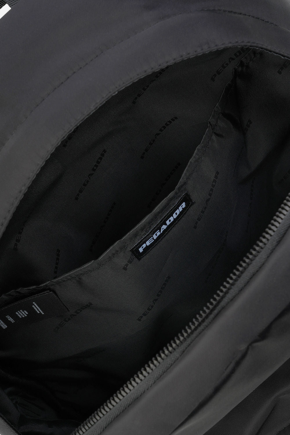 Pegador Ventnor Logo Nylon Backpack Black Gegenansicht aus der Next Wave Kollektion für Herren