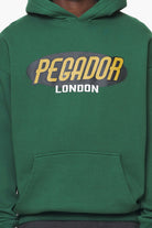 Pegador County Oversized Hoodie Vintage Washed British Green Detailshot aus der Built to Last Kollektion für Herren