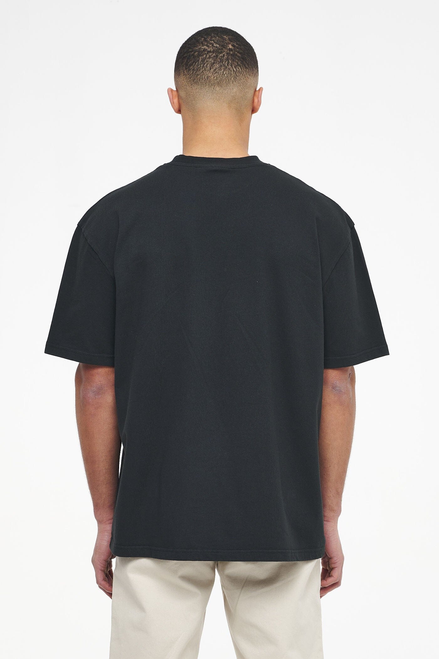 Pegador Algon Oversized Tee Vintage Washed Black Ink Gegenansicht aus der Trust The Process Kollektion für Herren